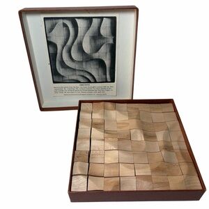 Contoura 3D Wave Wood Puzzle Vintage 1960s Baekgaard & Butler